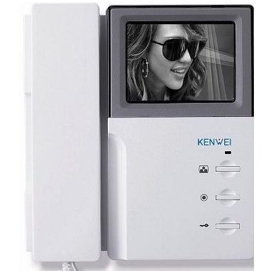 Надежный черно-белый видеодомофон Kenwei KW-4 HPTN VIZIT